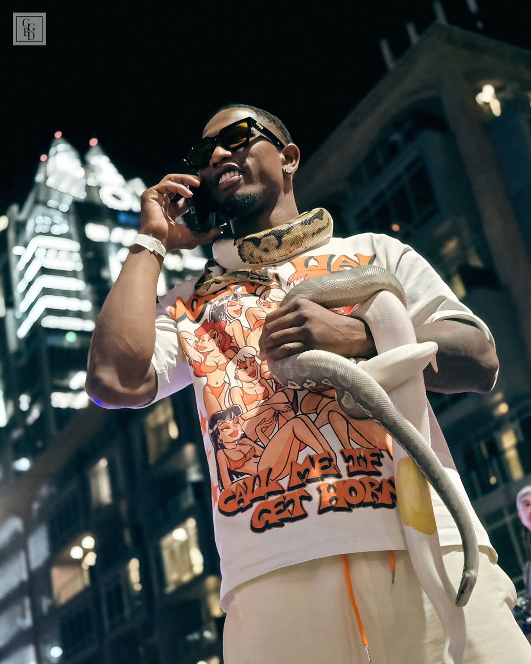 Nightlife editorial portrait by GoatGod.ByDesign